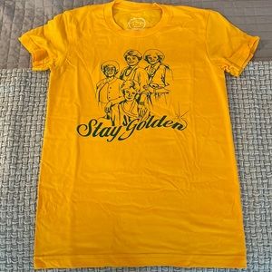 Small yellow golden girls t shirt , never worn
